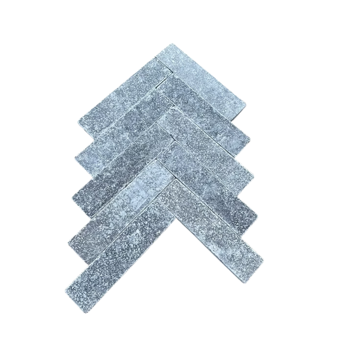Heritage Sinai Pearl Egyptian Limestone Dark Grey Slivers 300 × 75 × 30 mm Acid Washed & Tumbled